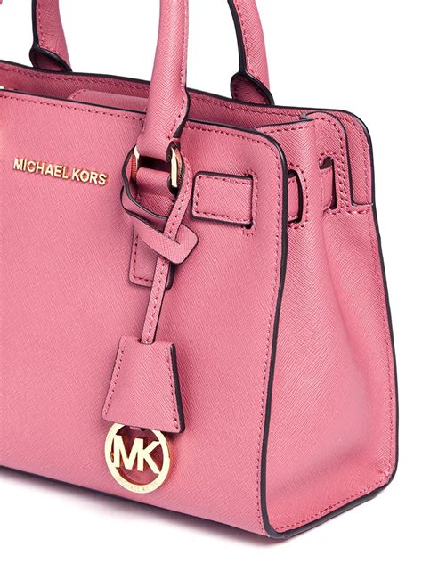 michael kors dillon med satchel rose|Dillon Small Saffiano Leather Satchel .